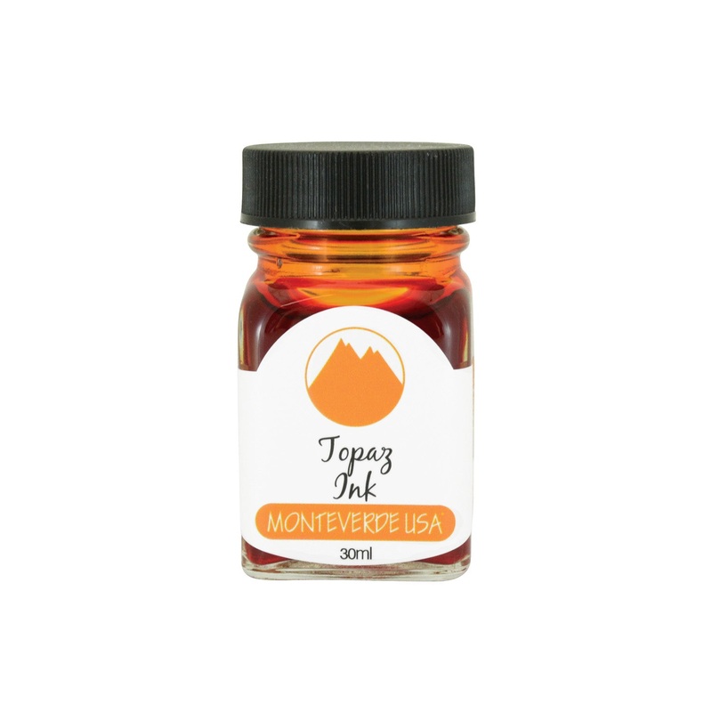Monteverde Gemstone Topaz Ink Bottle, Orange - 30ml