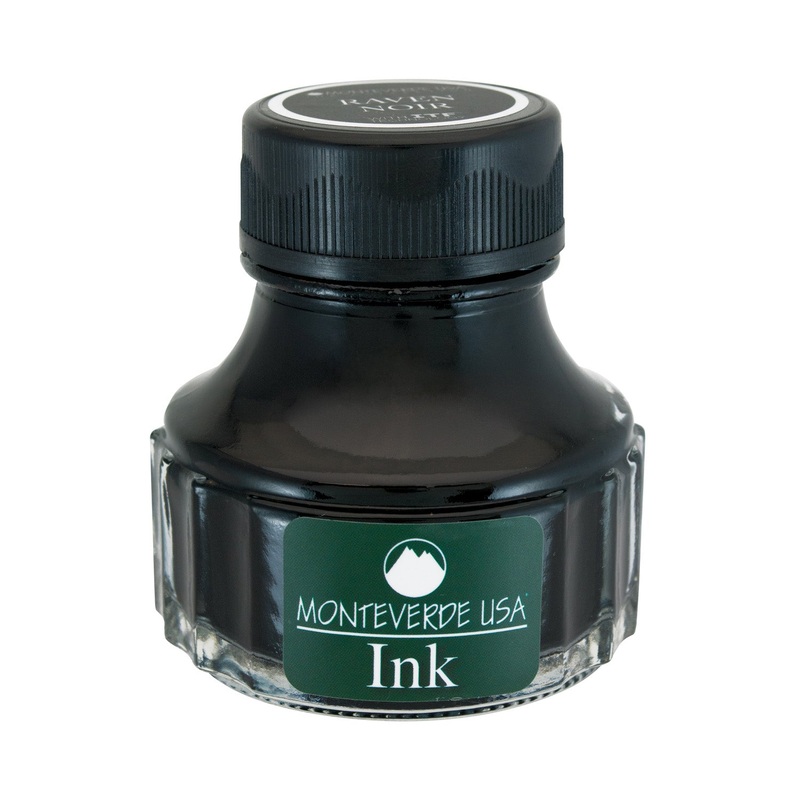 Monteverde Raven Noir Ink Bottle, Black - 90ml