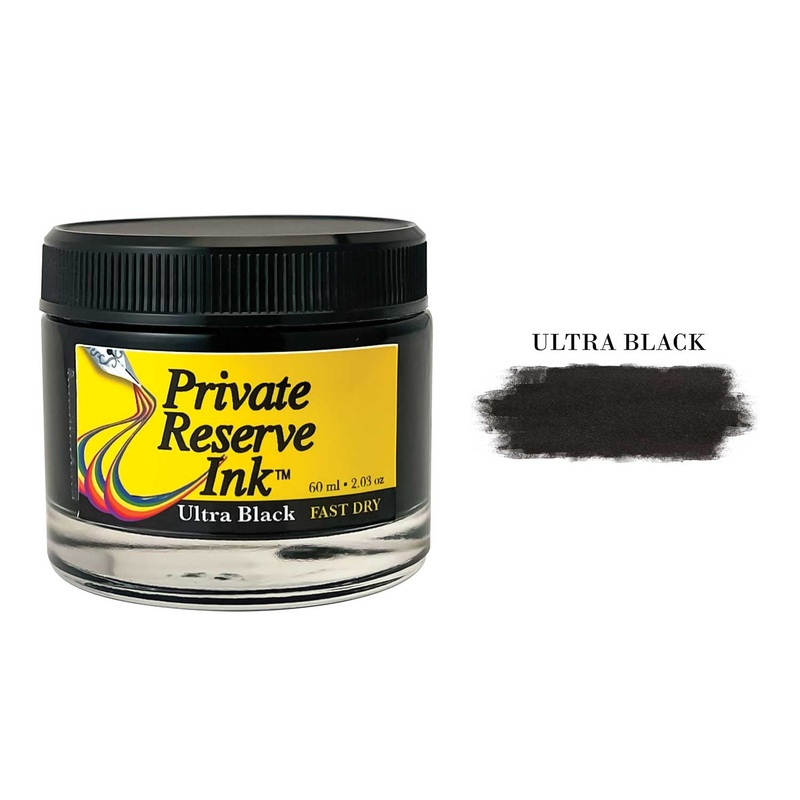 Private Reserve Ultra Black Fast Dry Ink Bottle - 60ml