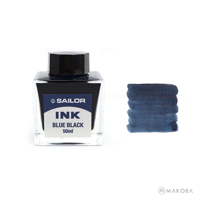 Sailor Dye Based Ink Bottle, Blue-Black - 50ml