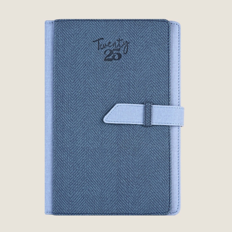 Scholar Folio 2025 A5 Daily Planner  Blue