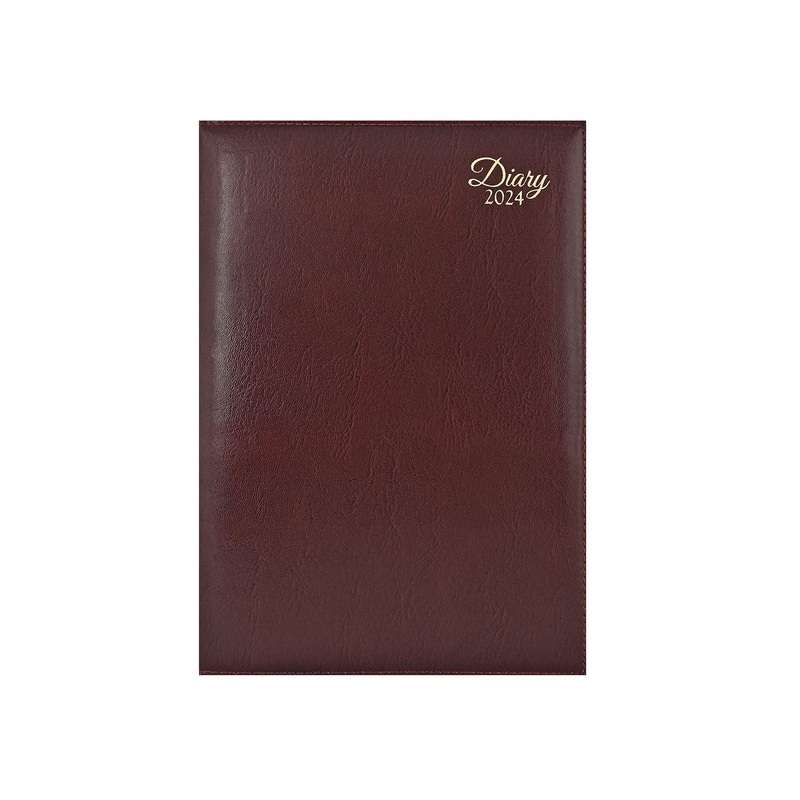 Scholar Leatherite 2025 B5 Daily Planner  Maroon