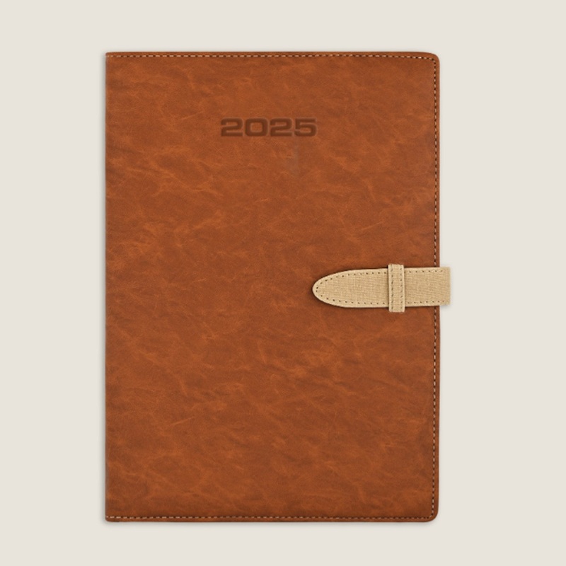 Scholar Legend 2025 A5 Daily Planner  Tan