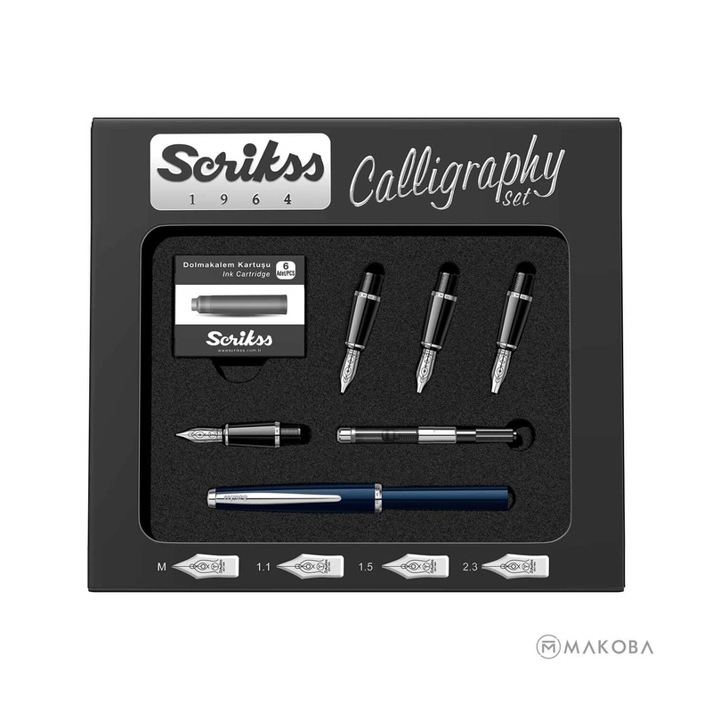 Scrikss Calligraphy Pen Set - Navy CT
