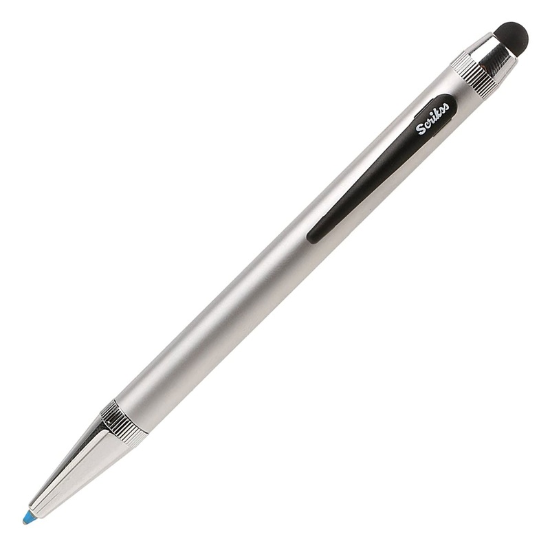 Scrikss Smart 699 Multifunction Ball Pen with Stylus - Matt Chrome CT