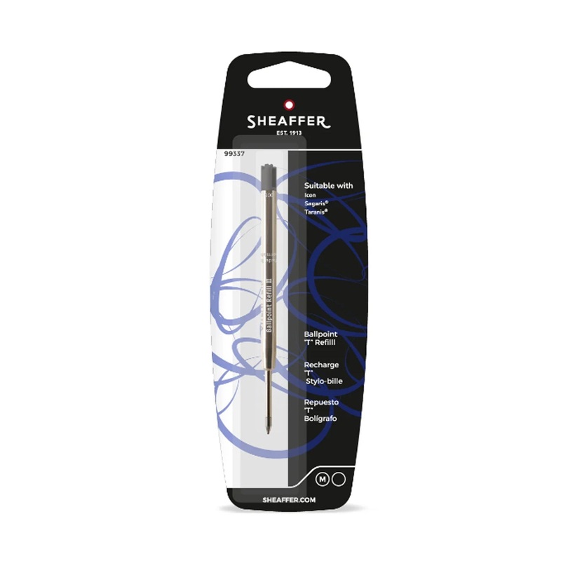 Sheaffer Ball Pen Refill T Style - Black - Medium
