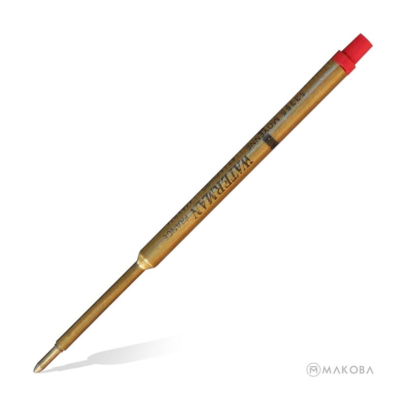 Waterman Ball Pen Refill, Red|Medium