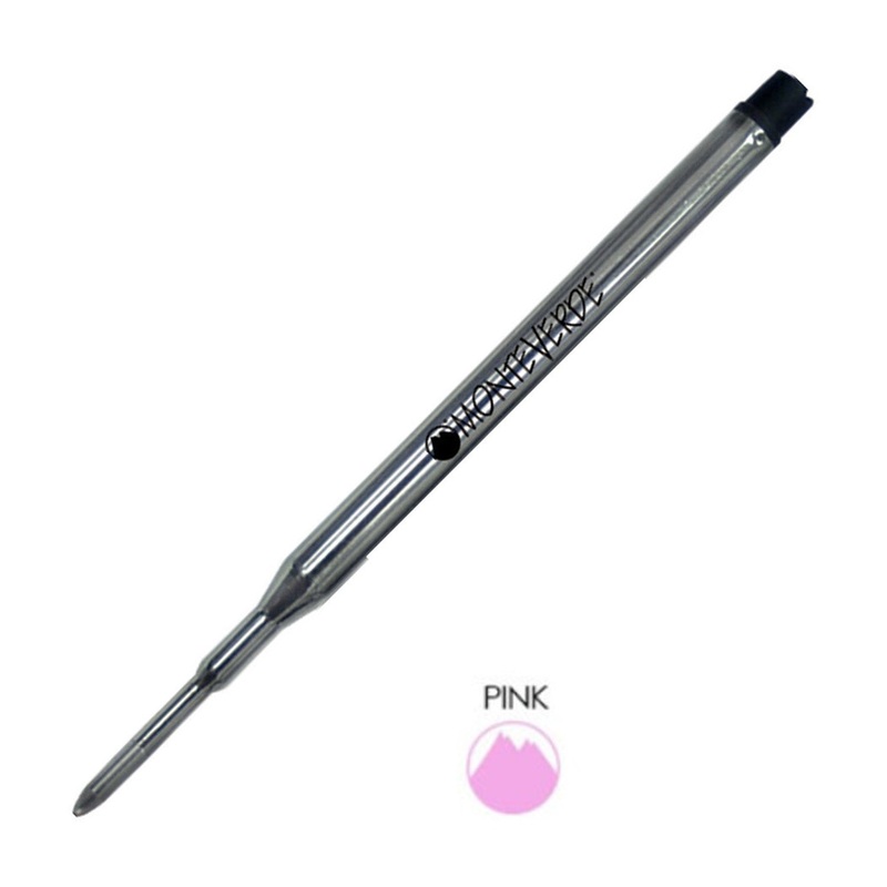 Monteverde Ball Pen Refill for Sheaffer - Medium - Pink - Pack of 2