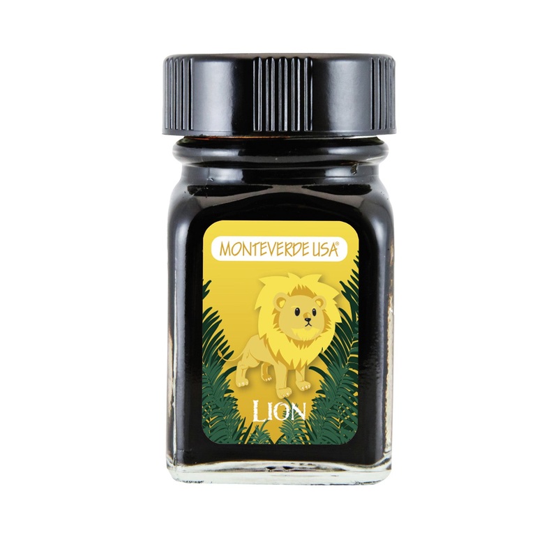 Monteverde Jungle Lion Ink Bottle, Yellow - 30ml