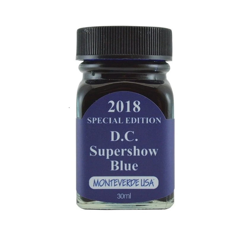 Monteverde 2018 D.C. Supershow Blue Special Edition Ink Bottle - 30ml