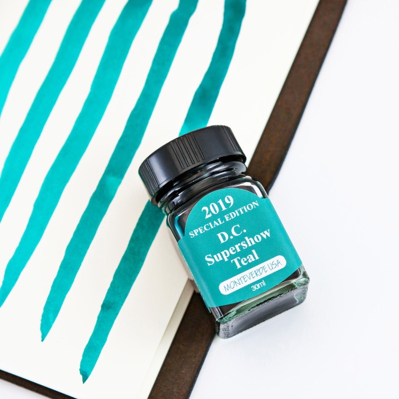 Monteverde 2019 D.C. Supershow Teal Special Edition Ink Bottle - 30ml