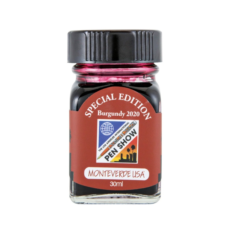 Monteverde 2020 LA Pen Show Burgundy Special Edition Ink Bottle - 30ml