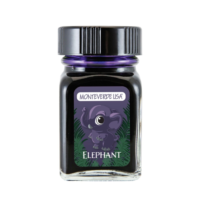 Monteverde Jungle Elephant Ink Bottle, Purple - 30ml