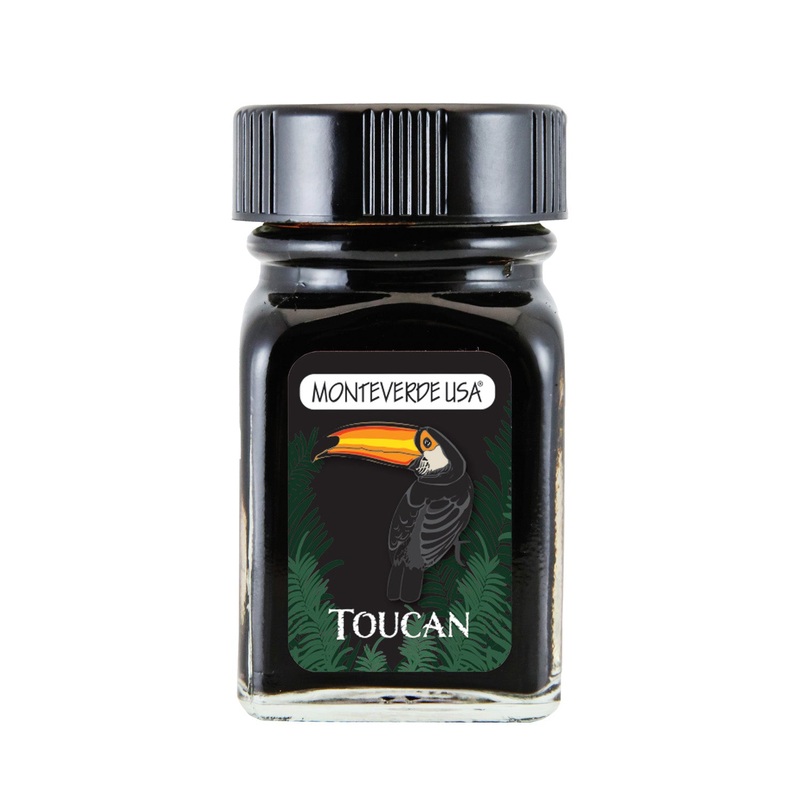 Monteverde Jungle Toucan Ink Bottle, Black - 30ml