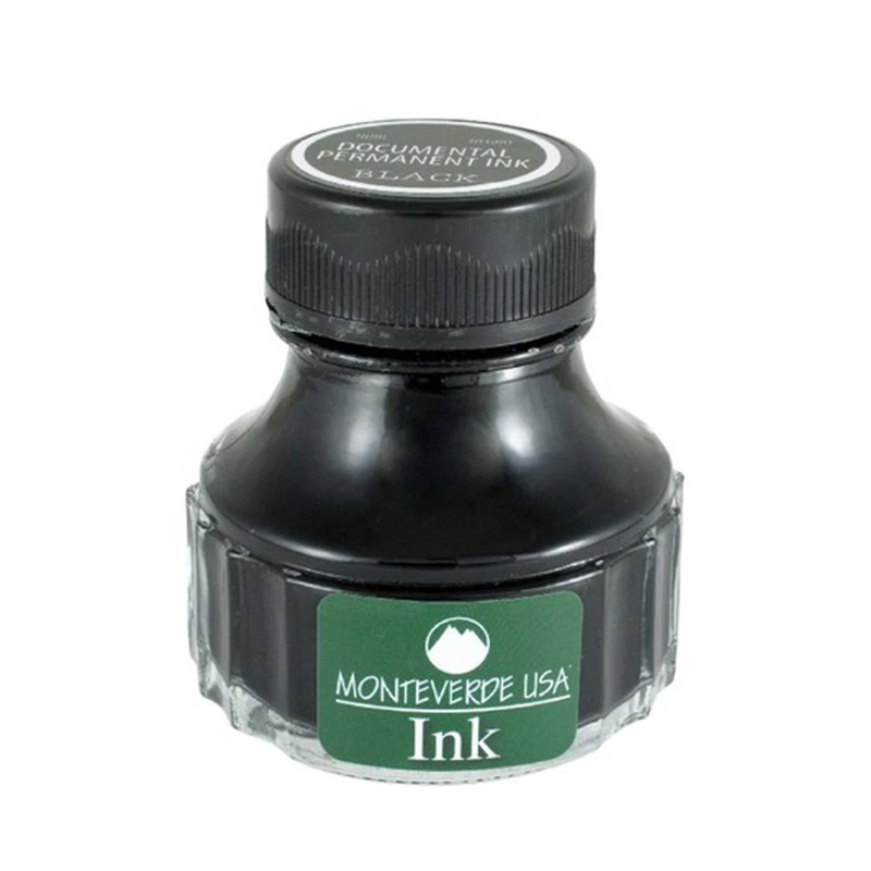 Monteverde Permanent Documental Ink Bottle, Black - 90ml