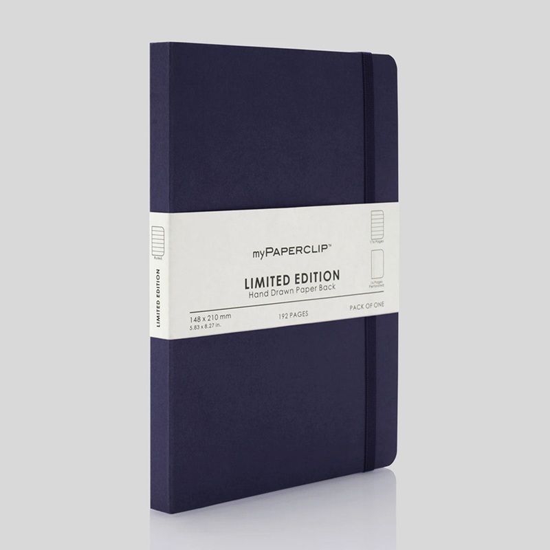 myPAPERCLIP Limited Edition Soft Cover Notebook - Aubergine - A5 - Ruled
