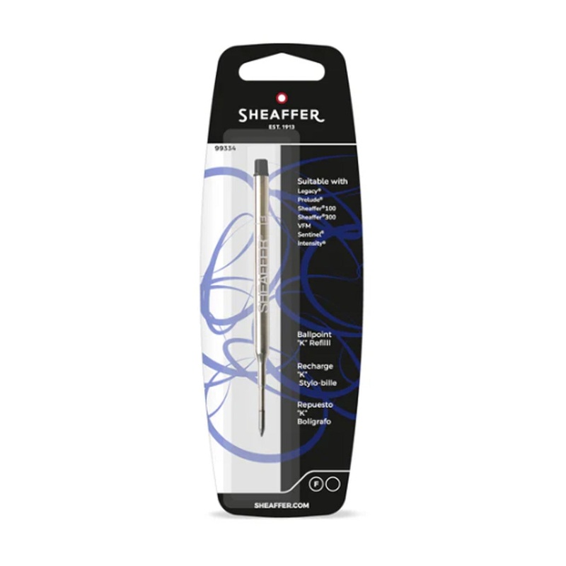 Sheaffer Ball Pen Refill K Style - Black - Fine
