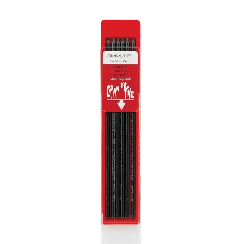 Caran D' Ache Hb Pencil Lead, Black - 2mm