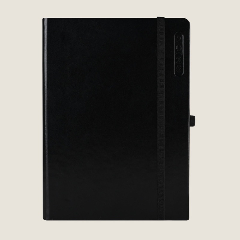 Scholar Essential 2025 B5 Daily Planner - Black