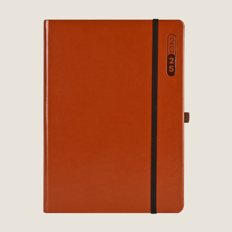 Scholar Essential 2025 B5 Daily Planner - Tan