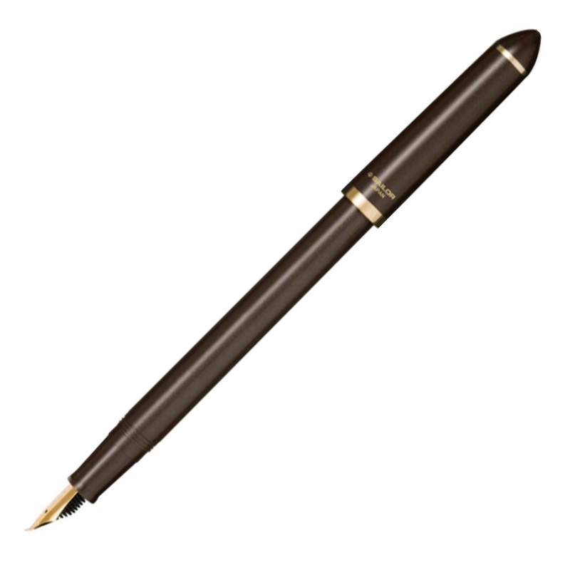 Sailor Fude De Mannen Fountain Pen - Pearl Brown
