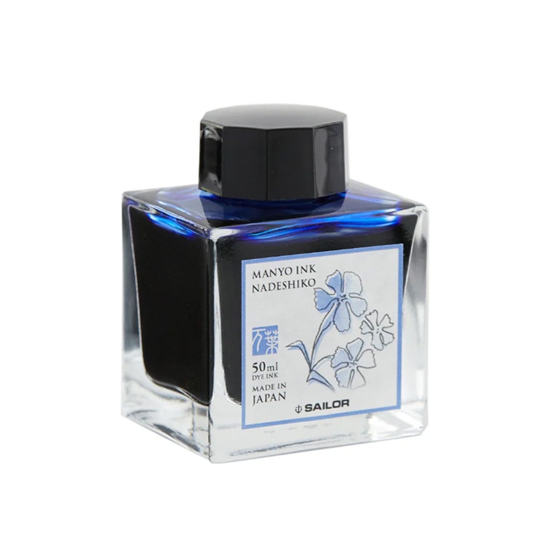 Sailor Manyo Nadeshiko Ink Bottle, Blue - 50ml