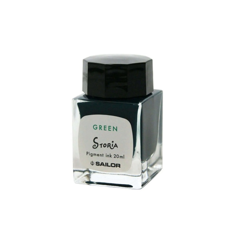 Sailor Storia Pigment Ink Bottle, Ballon Green - 20ml