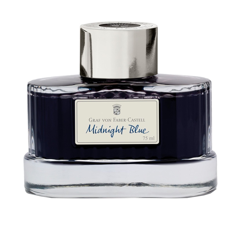 Graf Von Faber-Castell Midnight Blue Ink Bottle - 75ml
