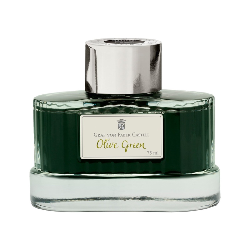 Graf Von Faber-Castell Olive Green Ink Bottle - 75ml