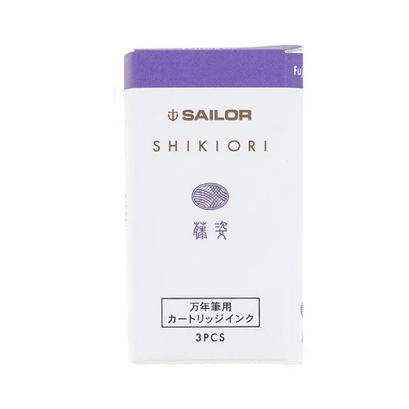 Sailor Shikiori Fuji Sugata Ink Cartridge Pack of 3 - Purple
