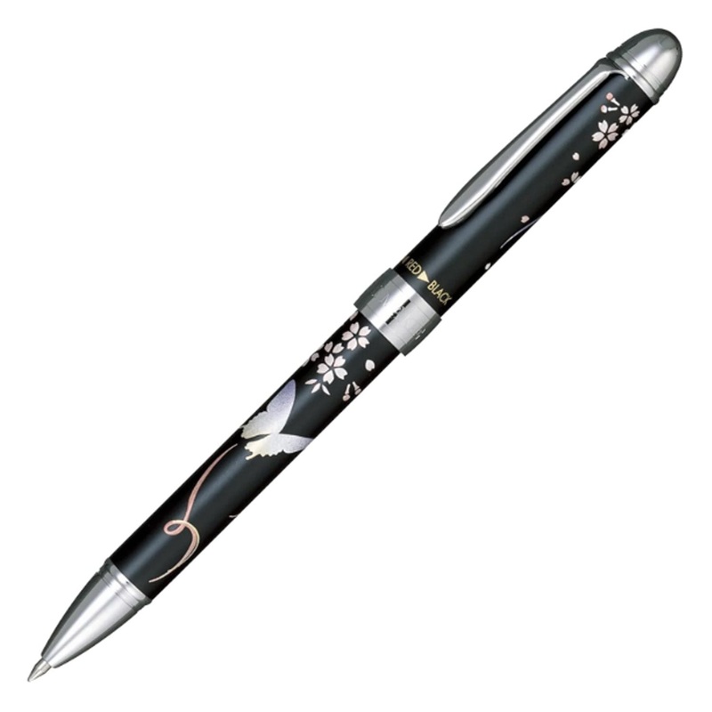 Sailor Yubi Maki-e Butterfly Multifunction Pen - Black CT