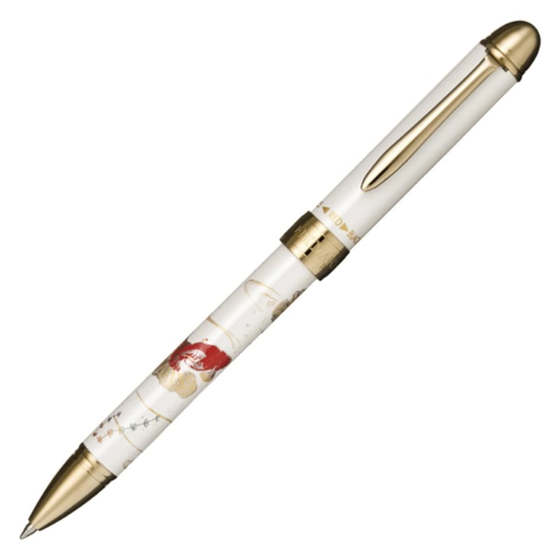 Sailor Yubi Maki-e Gold Fish Multifunction Pen - White GT