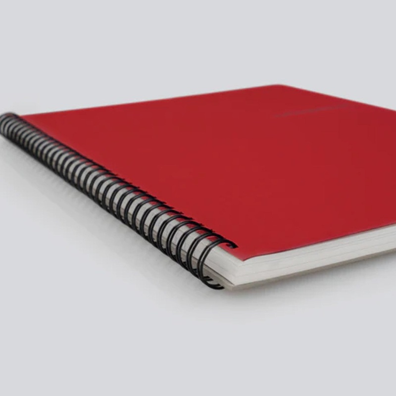 myPAPERCLIP Wiro Notebook - Red - XL - Ruled