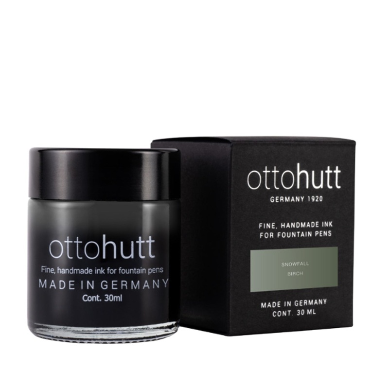 Otto Hutt Scented Snowfall Birch Ink Bottle, Grey Green- 30ml