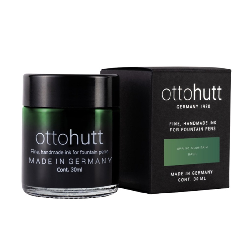 Otto Hutt Scented Spring Mountain Basil Ink Bottle, Green - 30ml