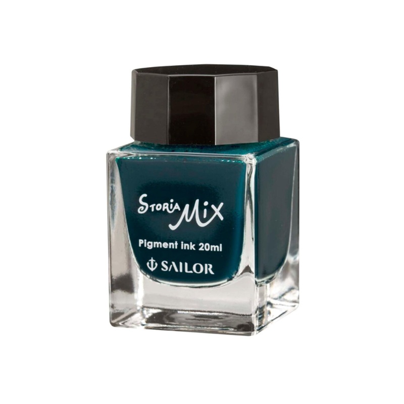Sailor Storia Mix Pigment Ink Bottle, Green - 20ml
