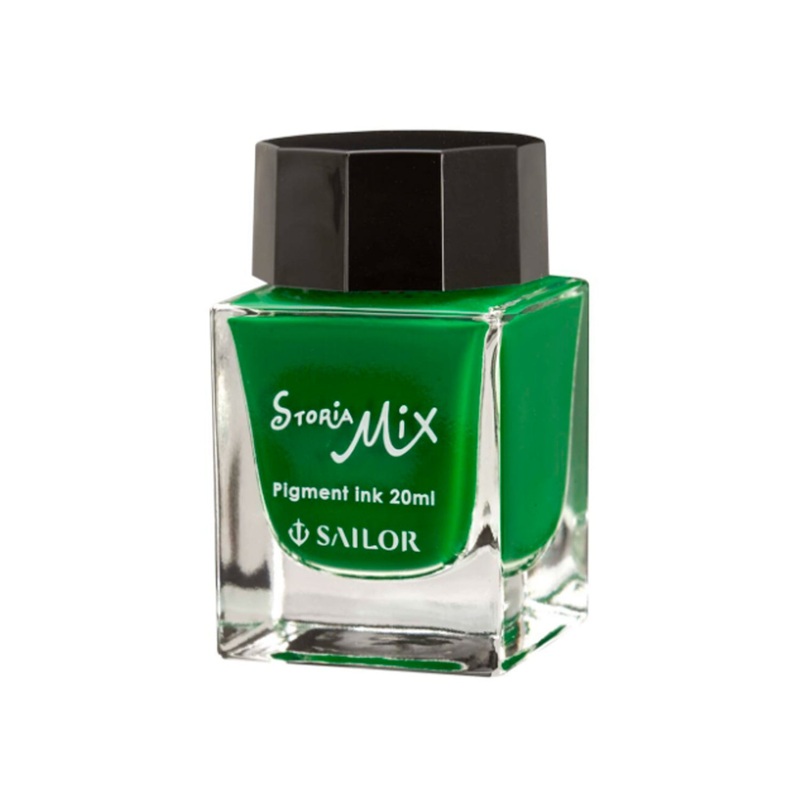 Sailor Storia Mix Pigment Ink Bottle, Yellow Green - 20ml