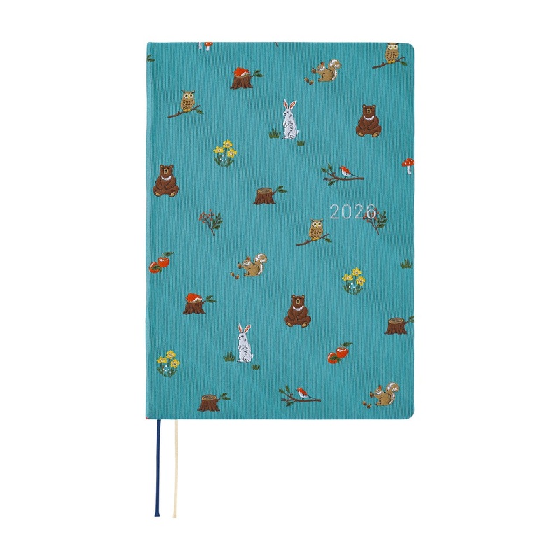 Hobonichi Techo HON 2026 - A5 - Bow & Tie: In the Forest - English