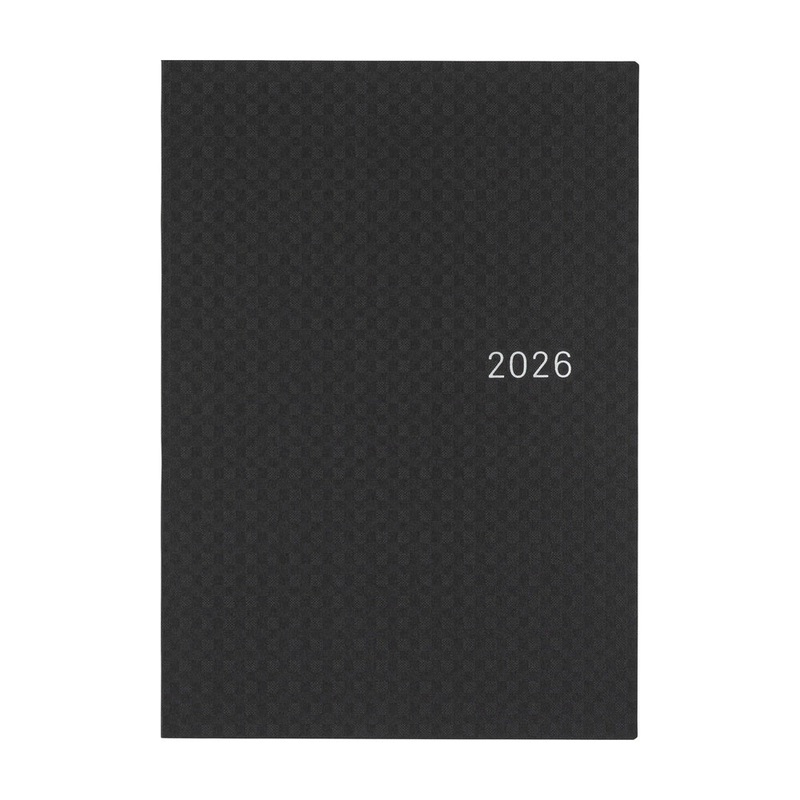 Hobonichi Techo HON 2026 - A5 - Paper Series: Black Gingham - English