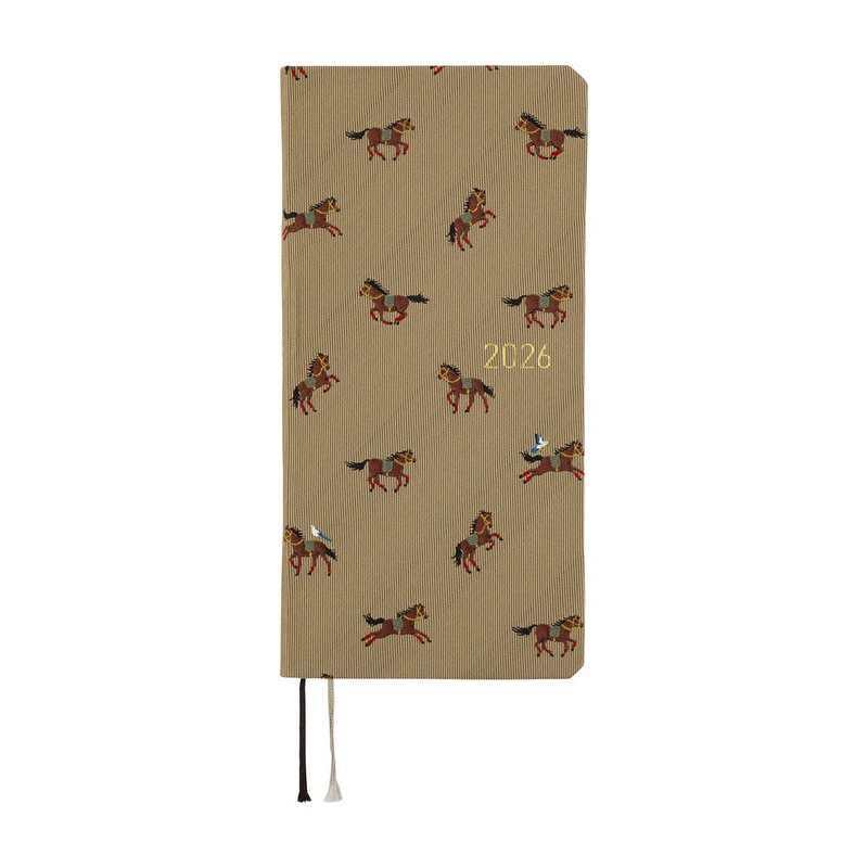 Hobonichi Techo Weeks 2026 - Bow & Tie: Galloping Horses