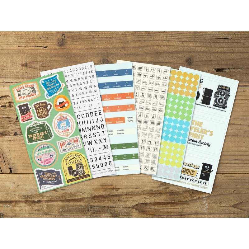 TRAVELER'S Notebook Customized Sticker Set for 2026 Diary (Pre-order starts 10/1)