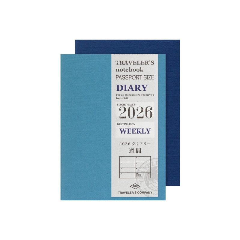 TRAVELER'S Notebook Passport Size 2026 Weekly (Pre-order starts 10/1)