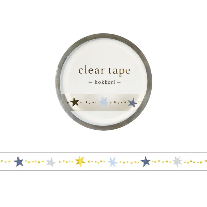 Mind Wave Clear Tape - Hokkori Series - Star