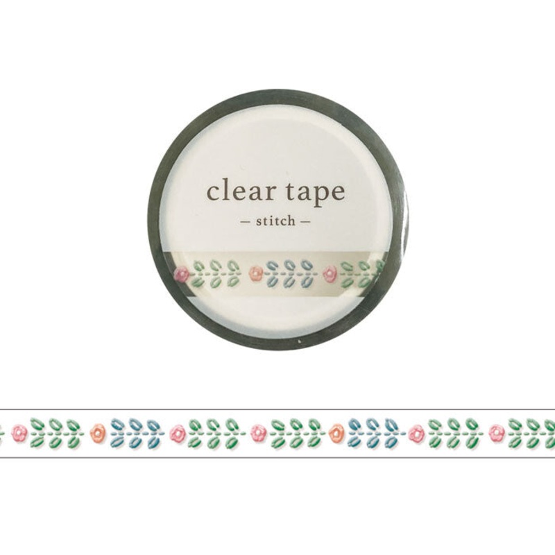 Mind Wave Clear Tape - Stitch Series - Hana (Flower) 1
