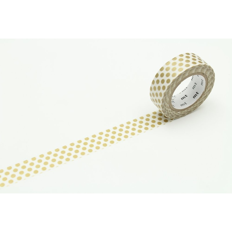 mt Washi Tape - Dot Gold