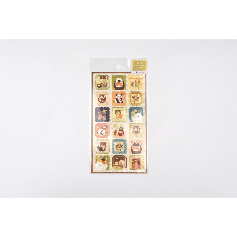 NB - Japanese-style Large Sticker Sheet - Wafu and Animals