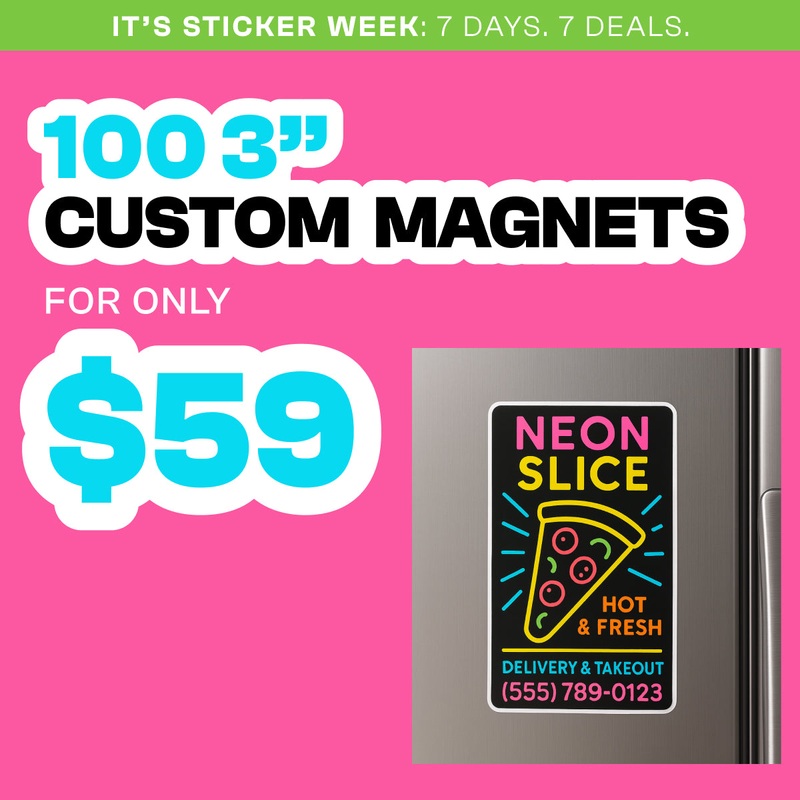 100 3 Custom Magnets