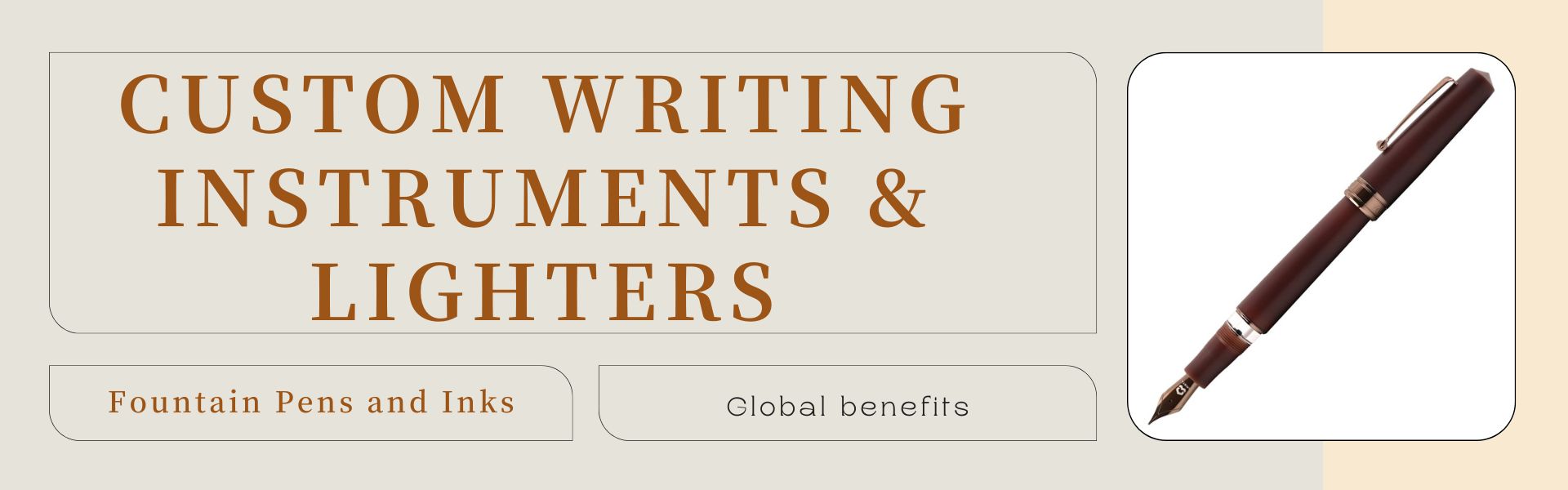Custom Writing Instruments & Lighters – Fountain Pens and Inks